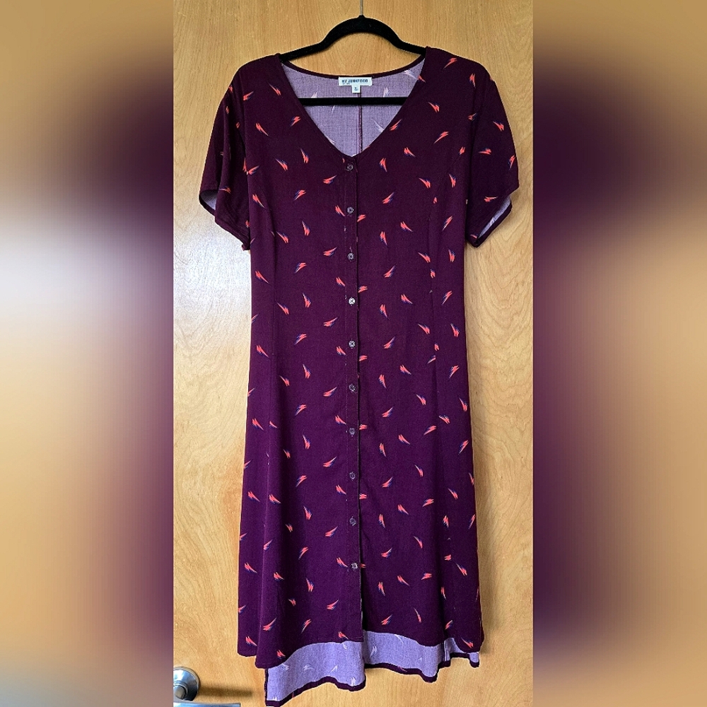 Junk Food Bowie Graphic Pattern Dress